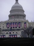The Capitol swearing-in area, two days before the inauguration.