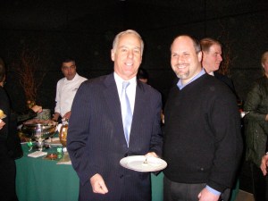 Howard Dean (on the left), at the Vermont State Society Reception