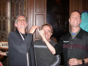 Lou, Chuck and Bruce, at Mr Henry's