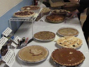 The pies and tarts in competition