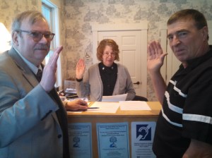 Allen Hodgdon, Valerie Foy, Calvin Colby, Essex County Courthouse, Guildhall, Vt