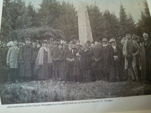Dedication Ceremony, Monument to Church, Guildhall Hill, 1899. (C. Dodge)